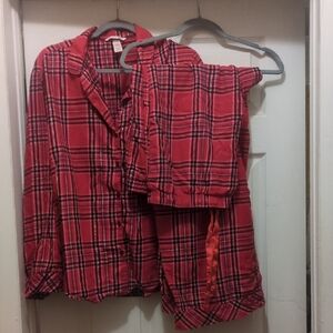 Victoria's Secret Red Plaid Pajama Set